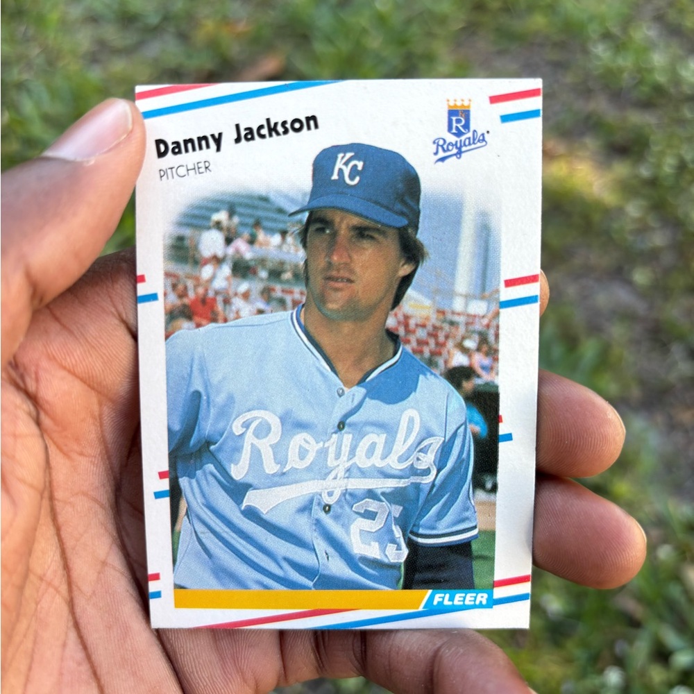 Baseball Trading Card - Blue